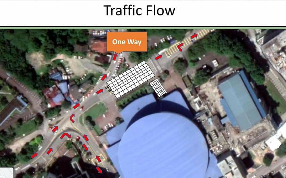 ezadhfizy_'s tweet photo. #friendlyreminder 
The main road infront of PERSADA in downtown JB is completely closed during the AZ Vaccination period

• only allowed for drop off, so don't park at road side to avoid severe congestion
• 7 June-27 July 2021
• Park at; Komtar JBCC, Galleria@Kotaraya &amp; JBCS https://t.co/lqm2gWLQeG