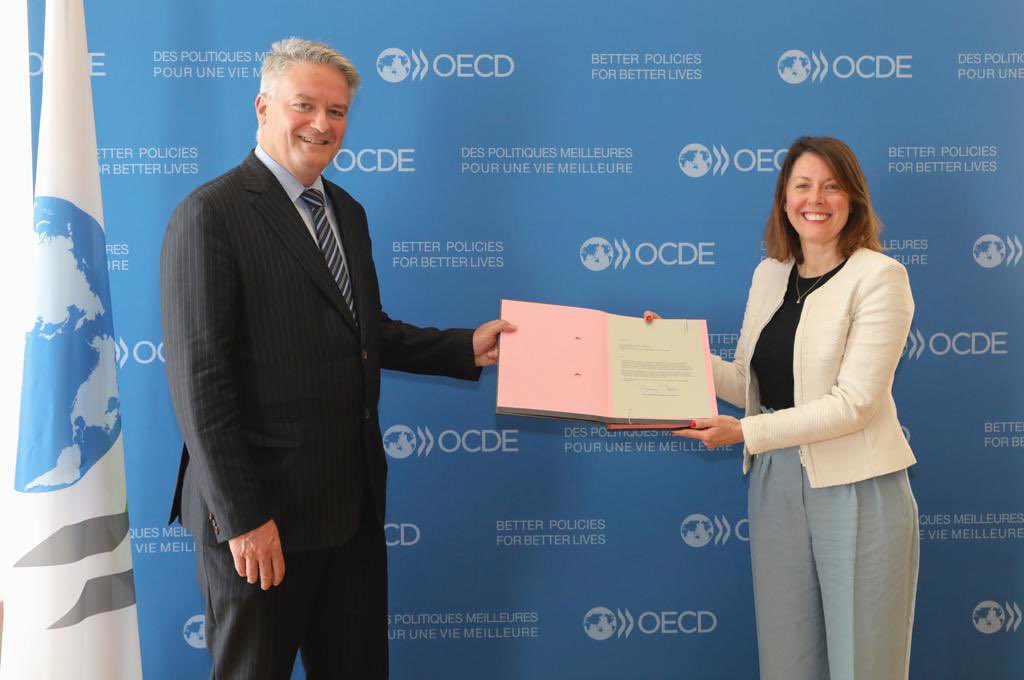 Mathias Cormann (@mathiascormann) on Twitter photo Great to welcome new <a href="/UKOECD/">UK Delegation OECD</a> Ambassador Natacha Alexander to the OECD. Looking forward to working with you. #betterpolicies #betterlives Great to welcome new <a href="/UKOECD/">UK Delegation OECD</a> Ambassador Natacha Alexander to the OECD. Looking forward to working with you. #betterpolicies #betterlives