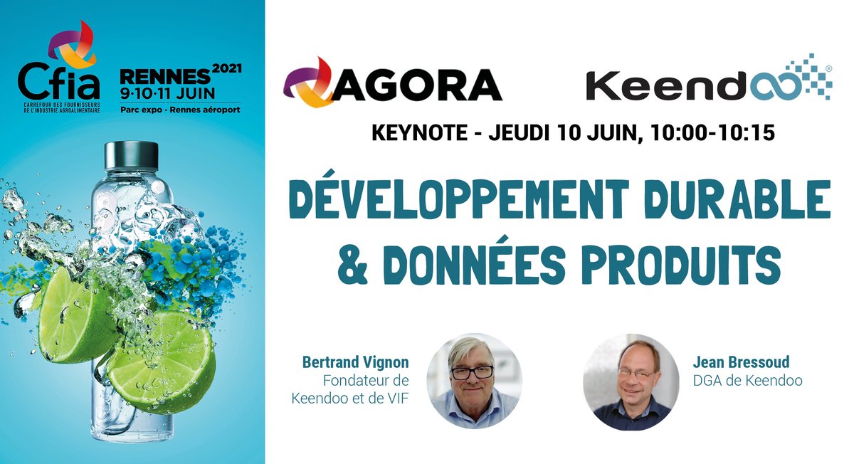 keendosoft's tweet photo. [@CFIAexpo] L'innovation #écoresponsable: enjeu stratégique pour les #IAA ? Vous voulez calculer l'#écoscore de vos produits ? 🗓 RDV à la Keynote #Keendoo : Développement durable et données produit. #PLM #PIM #MDM #RSE #DD #écoconception #agroalimentaire https://t.co/9yBKoHVFb4 https://t.co/5XkB0h6e6T