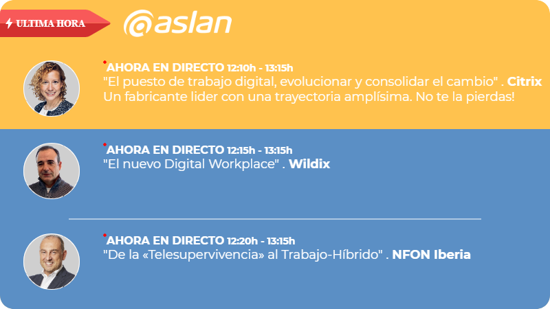 Síguelo en streaming #ASLAN2021 #DigitalizacionEsFuturo <a href="/CitrixIberia/">Citrix Iberia</a> <a href="/Wildix_/">Wildix</a> <a href="/NFONcom/">NFON</a> congreso.aslan.es