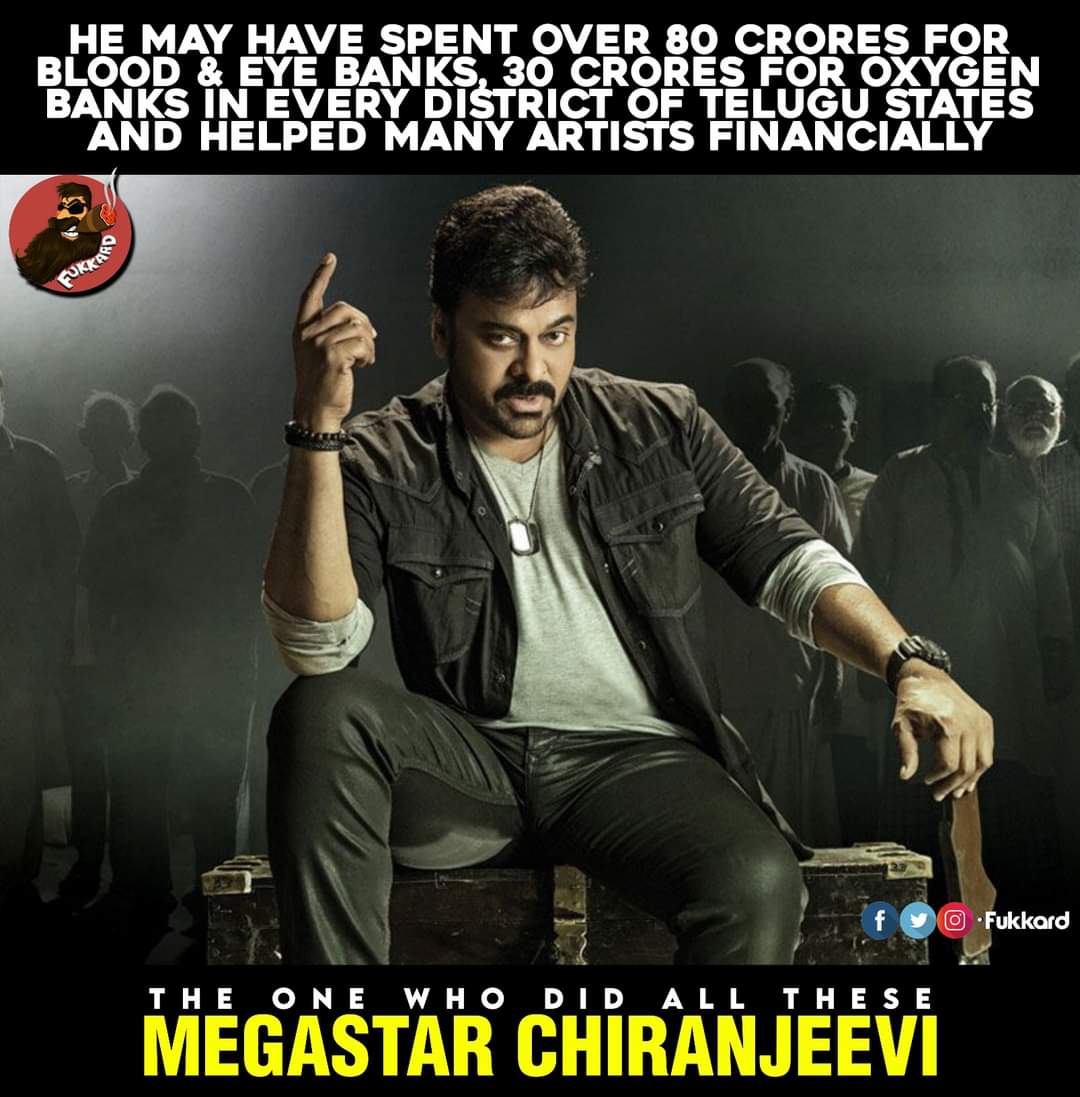 Boss 😍❤️🙏
@KChiruTweets @Chiranjeevi_CT

#MegaStarChiranjeevi ✊
#ChiranjeeviOxygenBanks #ChiranjeeviCharitableTrust