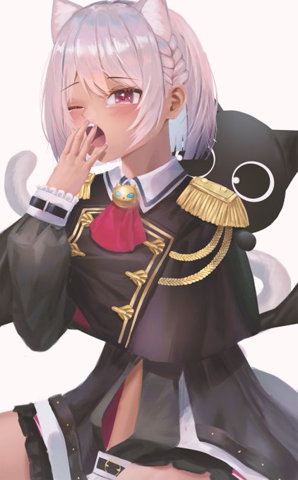 眠たいまちゅ
 #マオのお絵描き帳 