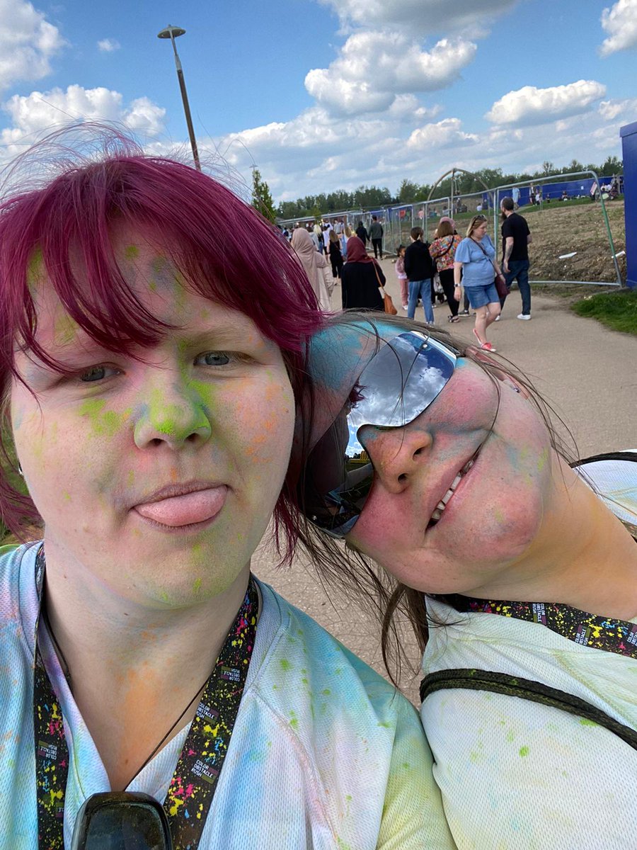 roadvictimstrus's tweet image. Huge thanks to Angiie Page and Sarah Bentley who ran the Colour Rush in MK at the weekend for RVT!
The wonderful £420 raised will go directly to supporting local families affected by road death. 
Thank you both 🧡
#roadvictimstrust #rvt #colourrush