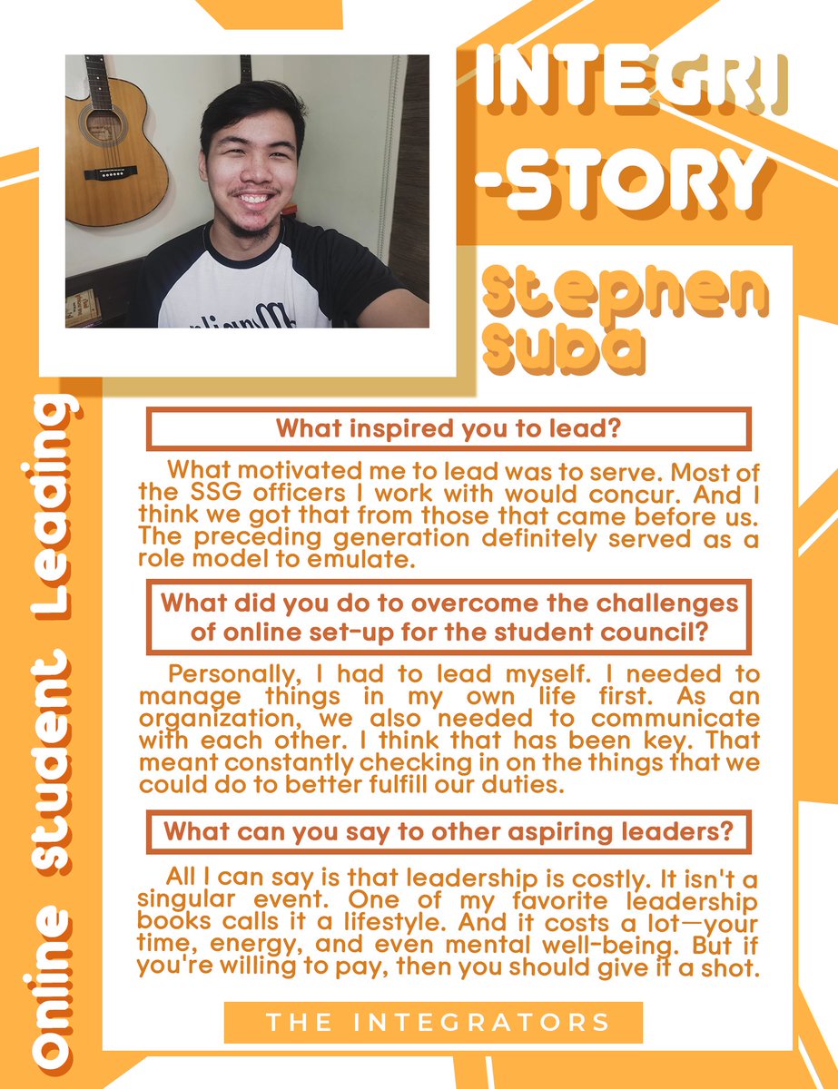 CCSHS_CIC's tweet photo. INTEGRI-STORY
Stephen Suba, along with the other members of the Supreme Student Government with LINK, and CIC, have continued to serve their fellow schoolmates while adapting to the new online set-up. We are proud of you ✊
#ItsTimeForKPOP
#TheIntegrators
#IntegriStory https://t.co/JMua6OY1gf