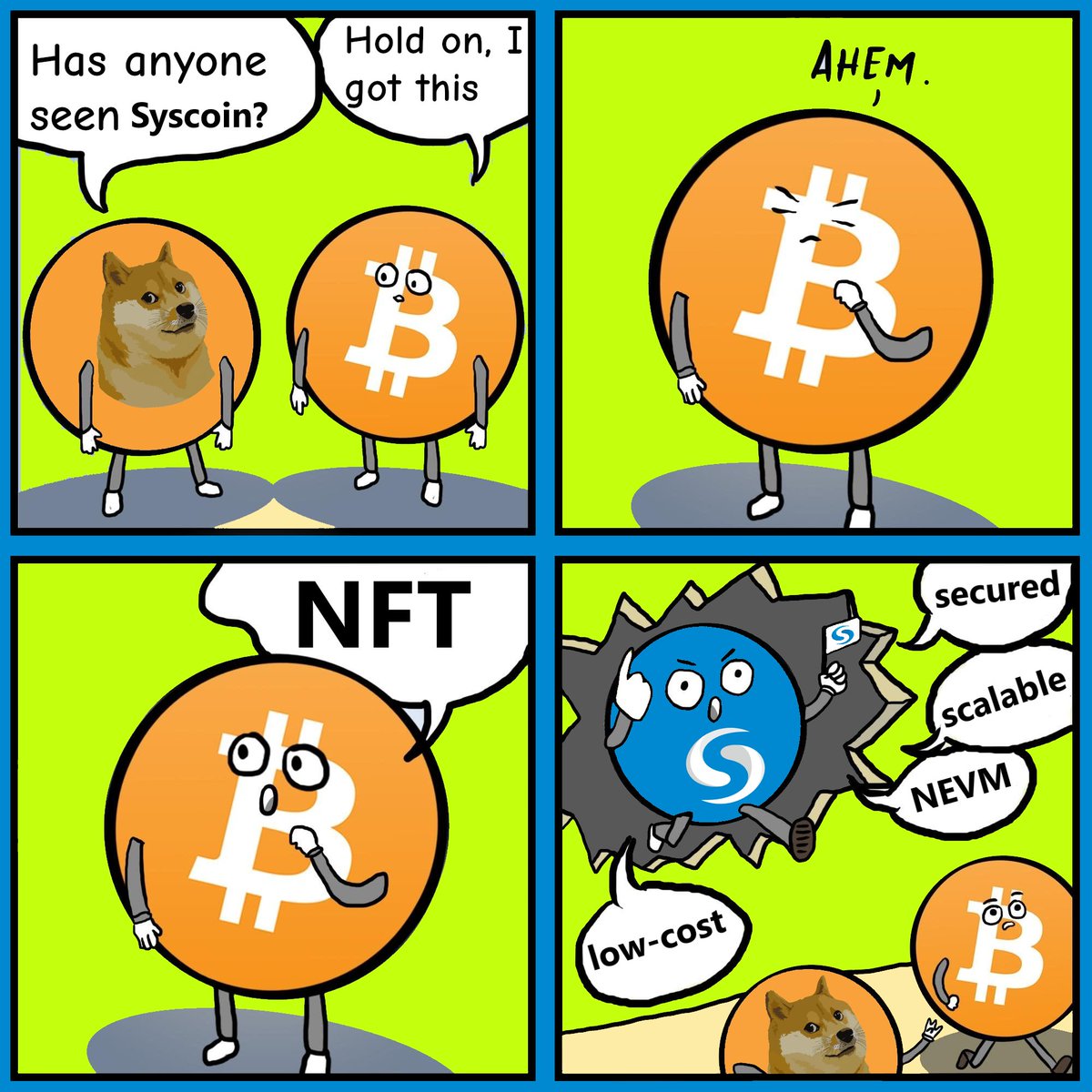 SYS_Dragon's tweet image. Be smart, be like @syscoin 🤓 
#FNFT #LUXYNFT #NFTCommunity #sys #syscoin $sys #NFTs #Bitcoin2021 #bitcoin #cryptotrading #crypto #doge $doge #DogeCoinTo1Dollar #DogeCoin #btc