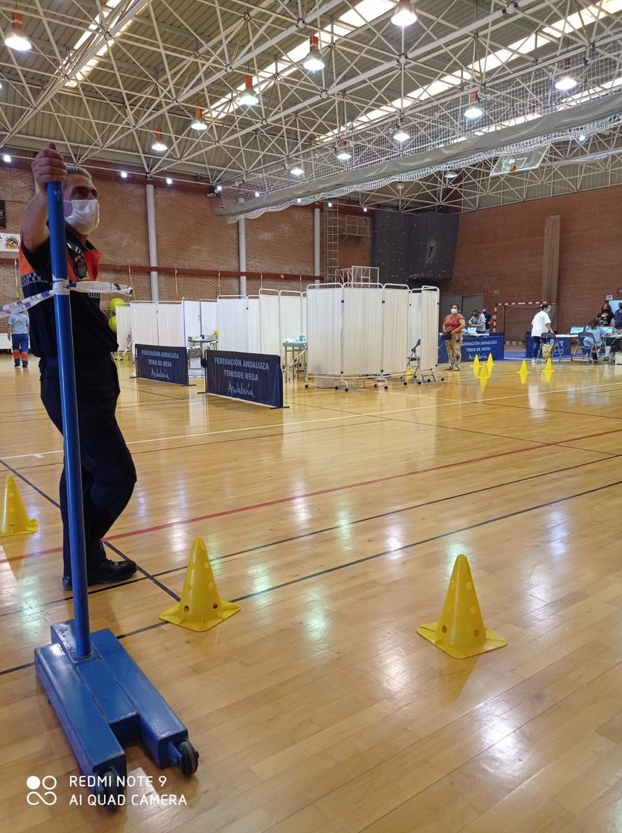 Presentes en la macro vacunación en Archidona