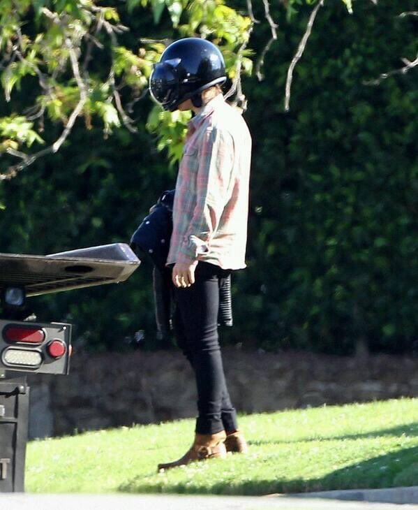 STYLESARCHlVE's tweet photo. remember when harry’s motorbike broke down and emergency services had to pick him up https://t.co/fmgcytpt0f