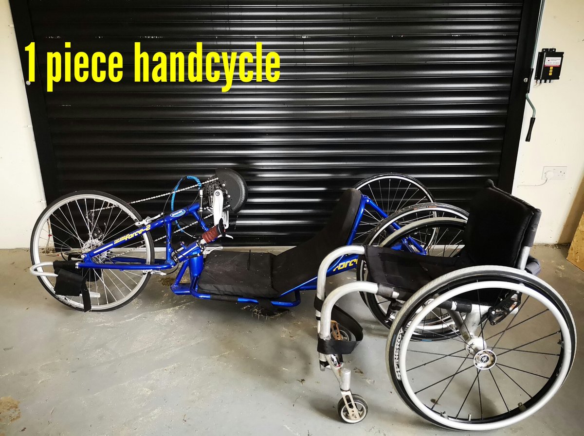 Using #WorldBicycleDay or should we say #WorldCycleDay to remind people that the 1-piece handcycle is used for exercise/training, pedalling with the arms instead of the legs. You transfer in/out of it using your ♿.It does not replace trips to shops in your car.#SpinalCordInjury