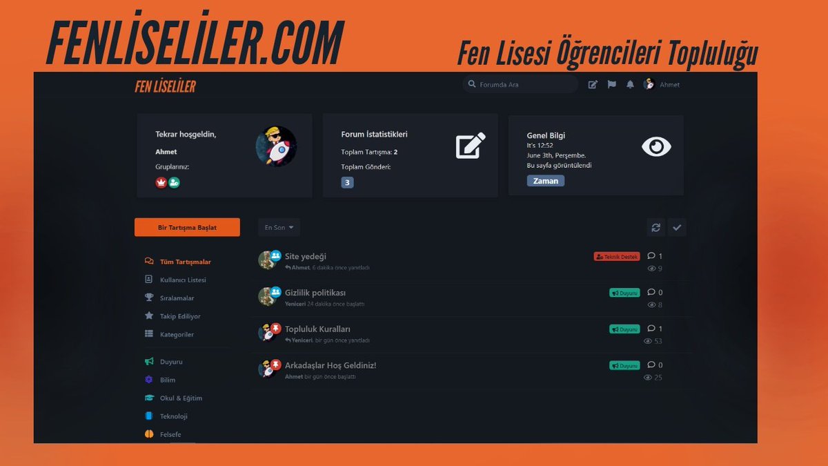 fenliselilercom's tweet photo. Fen Lisesi Öğrencileri Topluluğu olarak web sitemizi sizlere sunuyoruz.  

Saygıdeğer öğretmenlerimizi, öğrenci arkadaşlarımızı ve değerli mezunlarımızı aramızda görmek bizi mutlu edecektir.

Aramıza katılarak heyecanımıza ortak olun!🎉
https://t.co/AxMSlG5VRT https://t.co/7ZwXgg4DTR
