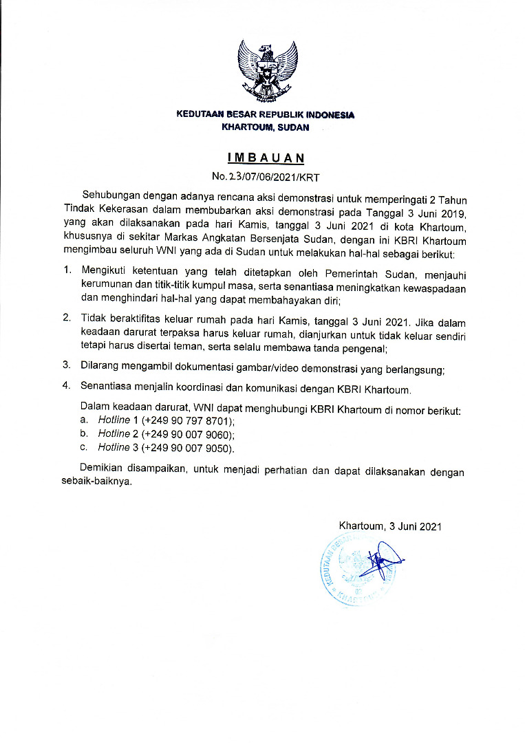 Untuk Perhatian In English - trancee