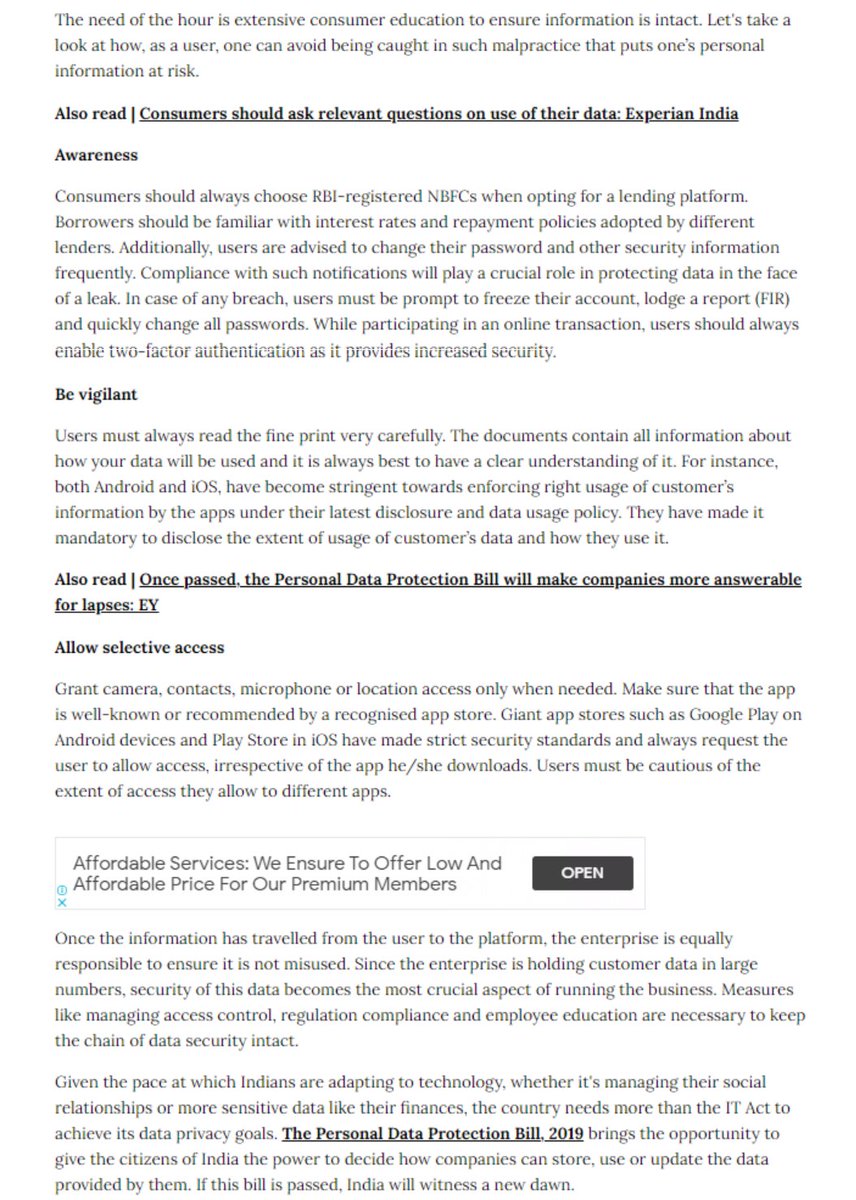 labs_pi's tweet image. Is a personal #dataprotection bill enough to safeguard your information online?
#data is the most precious commodity &amp;amp; a simple law would not be enough to protect oneself against #cyberattack calling for individual measures.
Read @moneycontrolcom: bit.ly/3cdPS2E