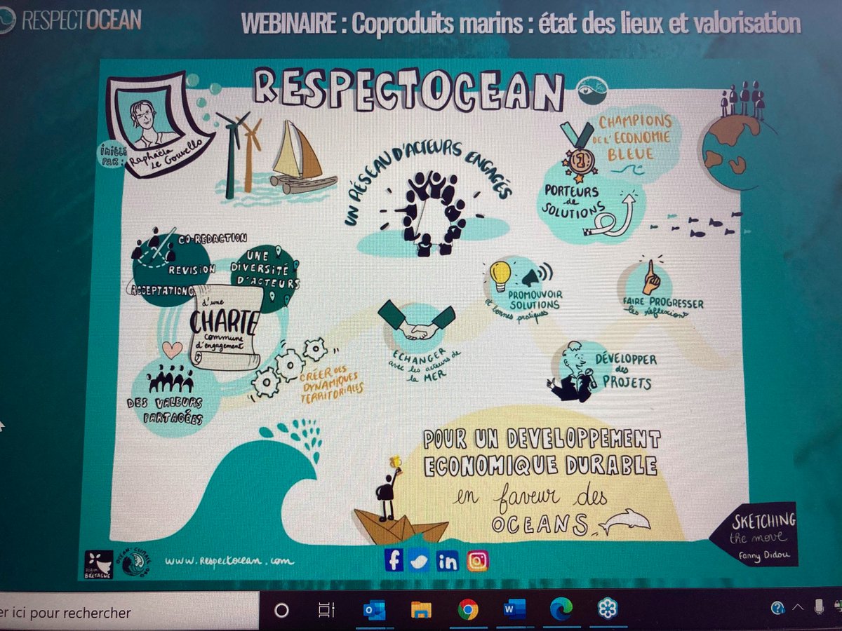 poleaquimer's tweet image. 💬Merci @Respect_Ocean pour ce webinaire très intéressant sur les coproduits marins ! #coproduit #valorisation