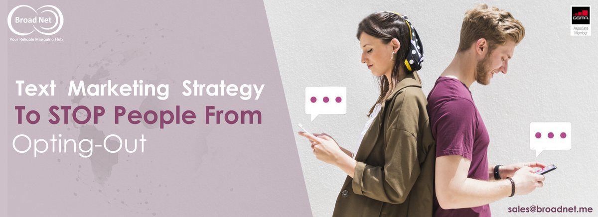 broad_net's tweet image. Text marketing success comes to those who learn how to victoriously construct campaigns. Part of this includes learning why people are opting-out of your SMS.  Read more on today&apos;s blog 
bit.ly/34JIY0M

sales@broadnet.me

#tecblog #smsmarketing #textmarketing #broadnet