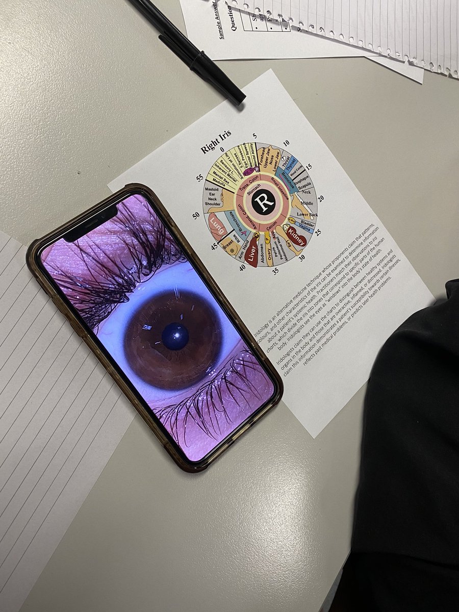 reneecarniato's tweet photo. Iridology? Numerology? Astrology? Year 12 #investigatingscience have great fun looking at pseudoscience and the “big impact” it will have on their health and life 😉 @SJPHS @ScienceNESA @SooWaesch @MutschallTina https://t.co/f9Detj15xC