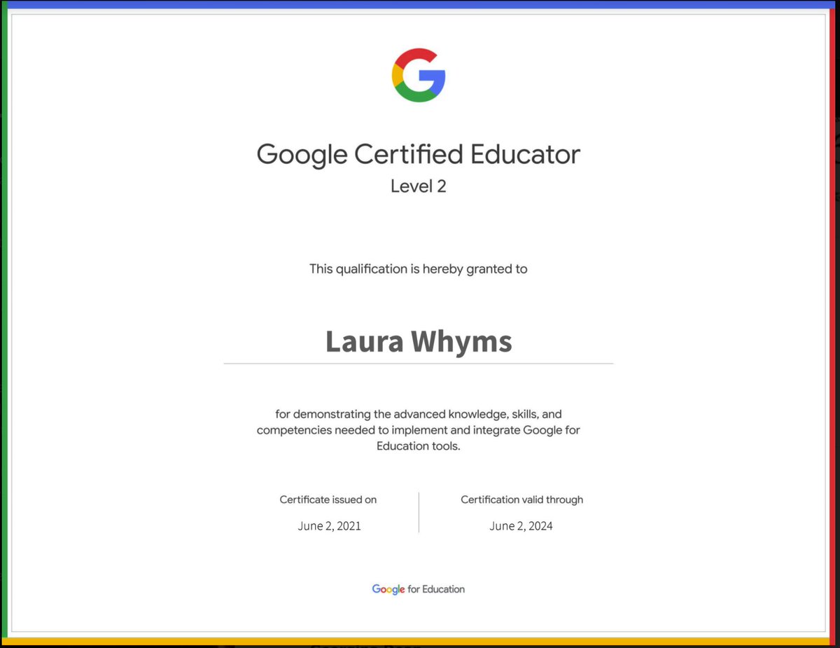 redefineED's tweet photo. So proud of the staff at my #school - #GCEL1 AND #GCEL2 #celebrations coming in almost daily! 

#CONGRATULATIONS Laura! 👏🤩🎉

#EdTech #DigitalTransformation #cultureshift #shiftseed #EDU #Leaders #K12 #education #TRANSFORM #culture #CreativeLeadership #GoogleEDU #BetterTogether https://t.co/vZba1DtJIJ