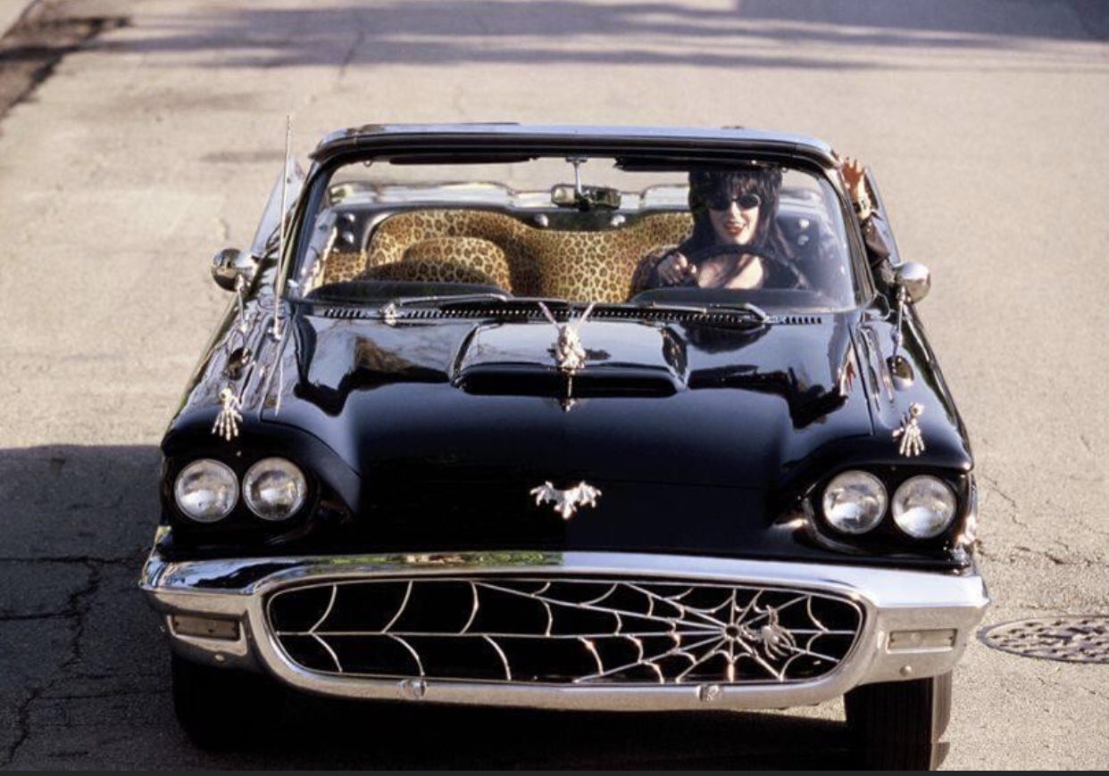 Emily🦇 on X: "Elvira and her macabre mobile is everything.  https://t.co/9cBMsot6yA" / X