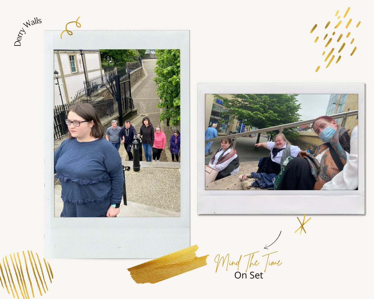 StageBeyond's tweet photo. SOME BEHIND THE SCENES SHOTS... from filming on Monday on the historic Derry Walls.

@westernhsctrust @nationallottery @artscouncilni @halifaxfoundationni @publichealthni @bbccin @millenniumforum 

#film #lights #camera #action #onset #cast #crew #mindthetime #theatre https://t.co/j50R1JCNgO