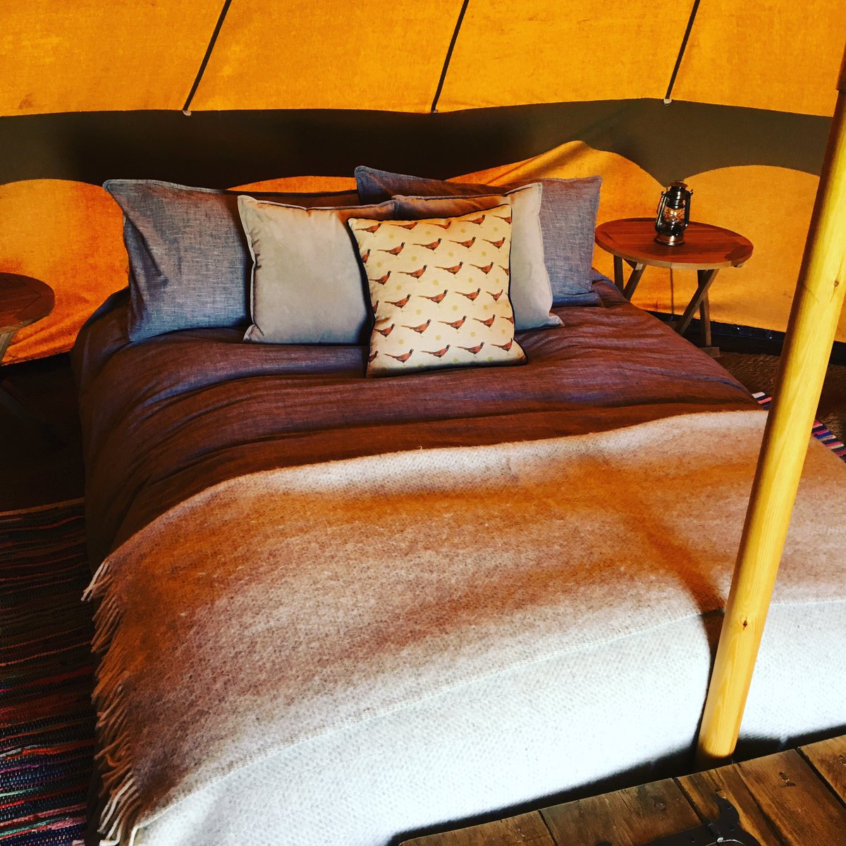 We have 1 lovely bell tent available this weekend due to a last minute cancellation. Book via our website hilltophideaways.com