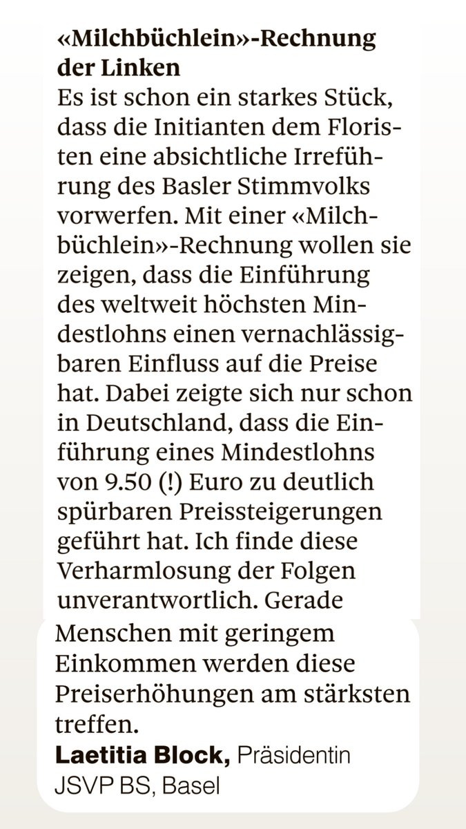 NEIN zur Verharmlosung der Folgen eines staatlichen Mindestlohnes, 2x NEIN zum kantonalen #Mindestlohn! 
<a href="/neinmindestlohn/">2x Nein zum kantonalen Mindestlohn</a>