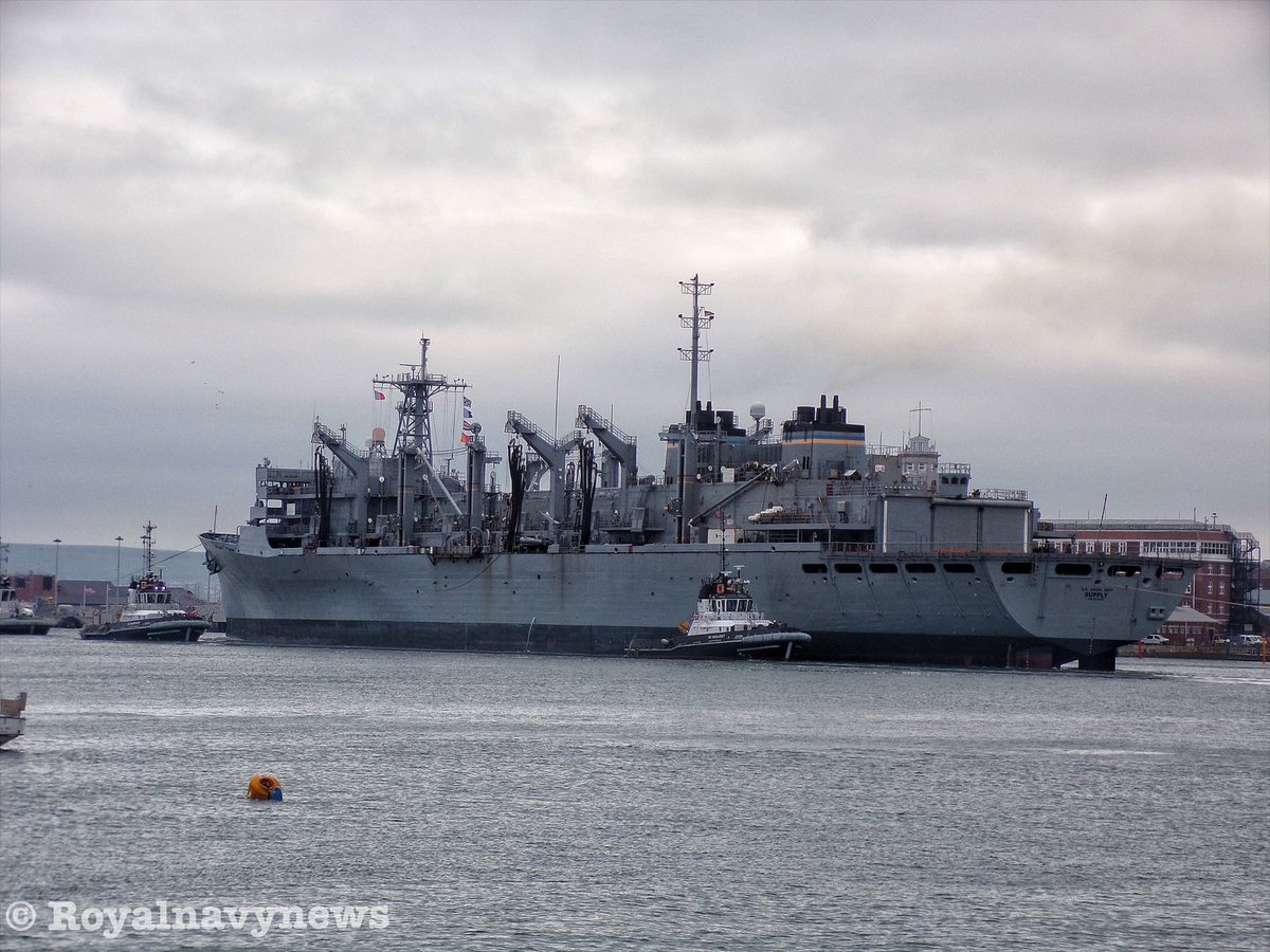 #USNSSupply arriving in @HMNBPortsmouth this morning! 

@NavyLookout @scottyc298 @AmzJS13 @PortsmouthProud @WarshipCam @SouthCoastShips @SouthCoastPhot4