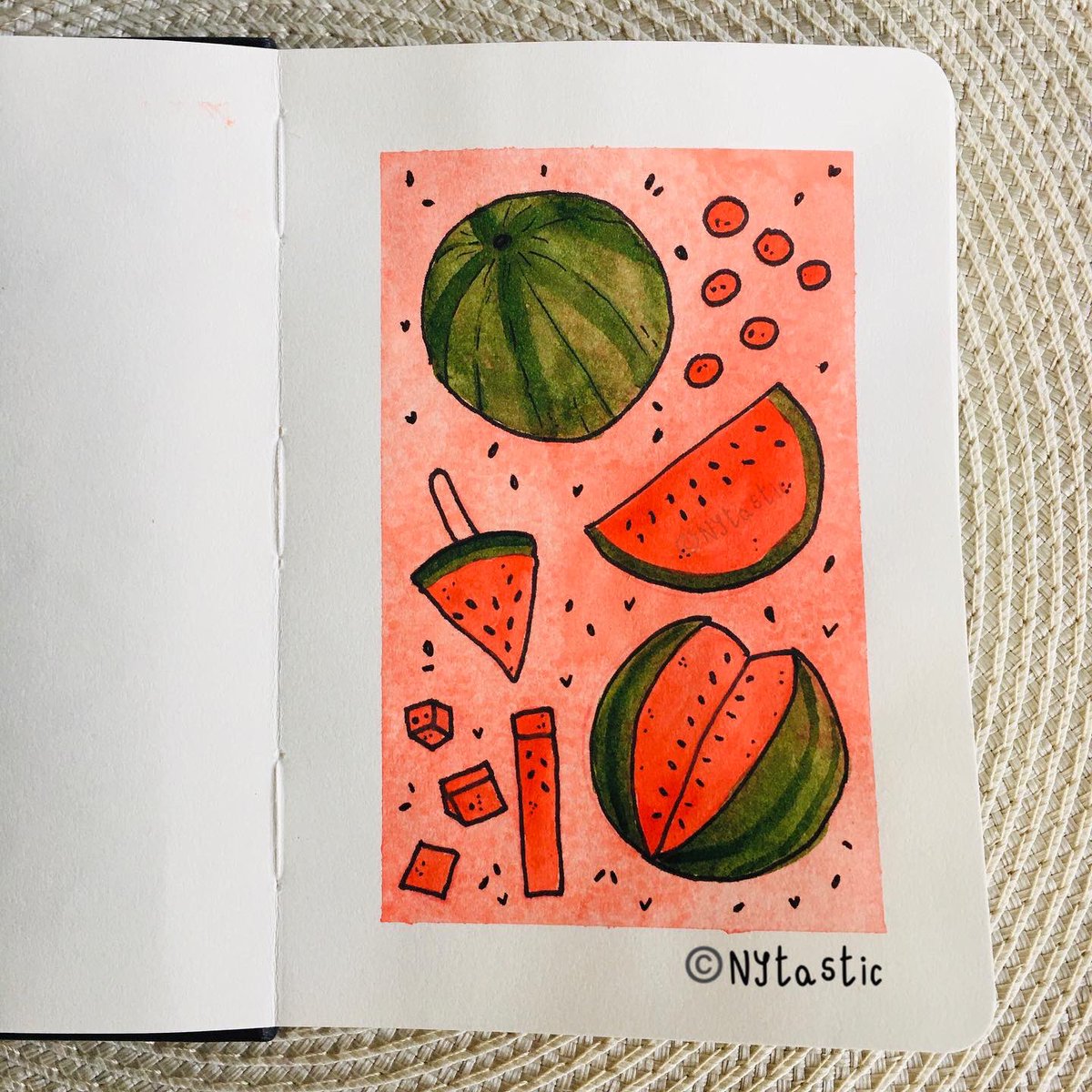 Nytastic's tweet photo. Day Three: Watermelon
#100daysprojectscotland #100dayscotland #watermelon #watermeloncarving #watermelontokeepmeclean #redconverse #100daysofillustration #nytastic100daysscotland #illustration #traditionaltools #postoftheday https://t.co/vLO9L0oIwD