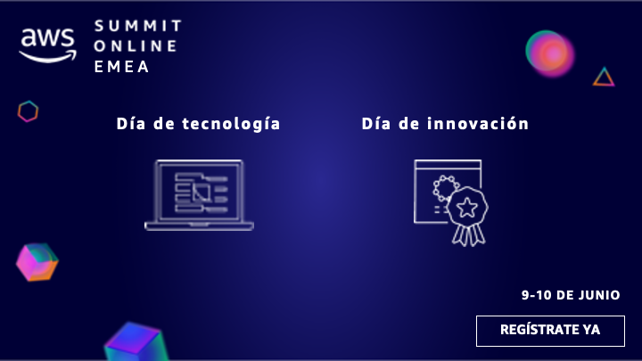 awscloud_es's tweet photo. Si te gusta crear en AWS, el día de tecnología en #AWSSummit Online es para ti. Únete a nosotros en vivo el 9 de junio para sesiones con expertos, preguntas y respuestas en directo y mucho más. 💯 virtual y 💯 gratuito.https://t.co/TXAoDhQIfN https://t.co/FjwXOi485y