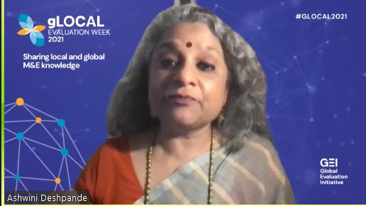 We need to overcome the pandemic denial. Need to address the needs of vulnerable groups. There is no sufficient recognition of gendered impacts of #COVID19. Need data in real time to address these gaps. - @AshwDeshpande 

#gLOCAL2021
#gLOCALEval2021