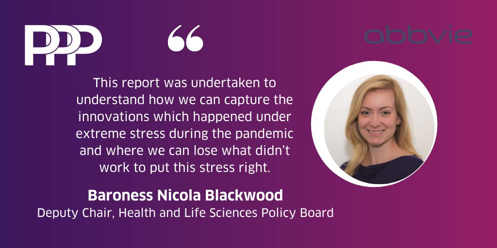 Chair of session Baroness <a href="/nicolablackwood/">Nicola Blackwood</a> speaking at our report launch webinar 'Lessons from the Covid-19 pandemic for the future management of long term conditions'

Sponsored by <a href="/abbvieuk/">AbbVie UK</a>