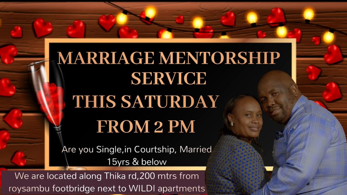 Arkofworship2's tweet photo. 💥HAPPENING THIS SATURDAY 💥💥
Friends it is here again in fullblast this Saturday at Ark Of Worship Thika rd.All singles about to be married and those in marriage for 15 years and below ... choose to attend, it will be 💥💥💥💯 https://t.co/DgBEBohWzG