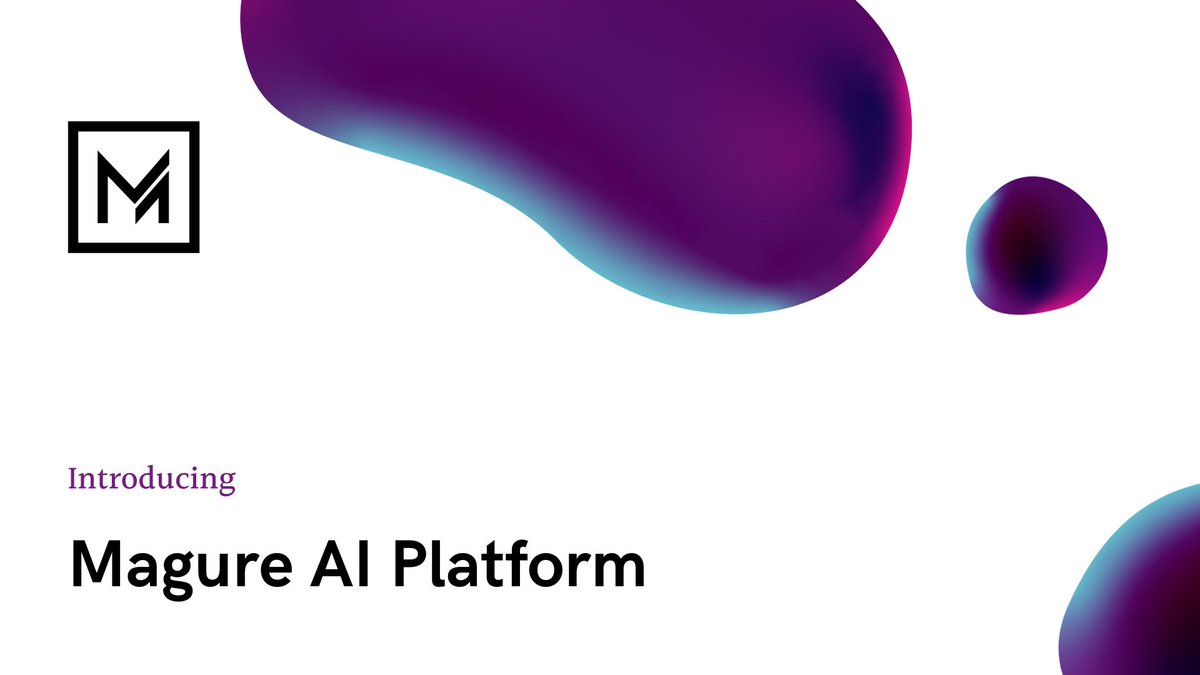 Pranav1625's tweet photo. Hi Folks.

Chasing the buzzword back in 2017, we started developing our expertise in Machine Learning and AI. And today I am excited to introduce Magure AI Platform. 
1/n https://t.co/AxCu941ztD