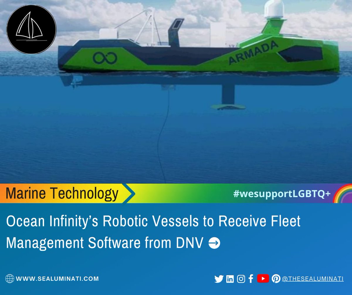 Read here:bit.ly/3g9uDjJ
@dnv_maritime has been approached by #marine #robotics #company, @Ocean__Infinity, for its #fleet #management #software ShipManager for assistance in 17 new #robotic #ships and #AUVs.

#maritime #technology #data #robots #tech 
@IMOHQ 
@IMarEST