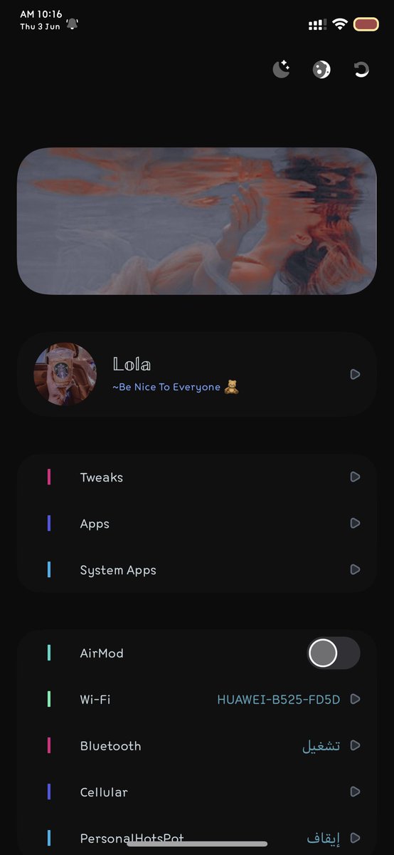 lola1zz's tweet photo. My LockScreen 
my HomeScreen
my Settings 
Show me your’s 
#meechee https://t.co/zjWi6wmVl8