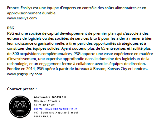 Nous sommes ravis de vous annoncer que nous rejoignons le groupe MAPAL soutenu par le fonds #PSG_equity pour former une suite performante et intégrée d’applications de gestion du back-office pour le secteur de la #restauration multisite. #foodtech