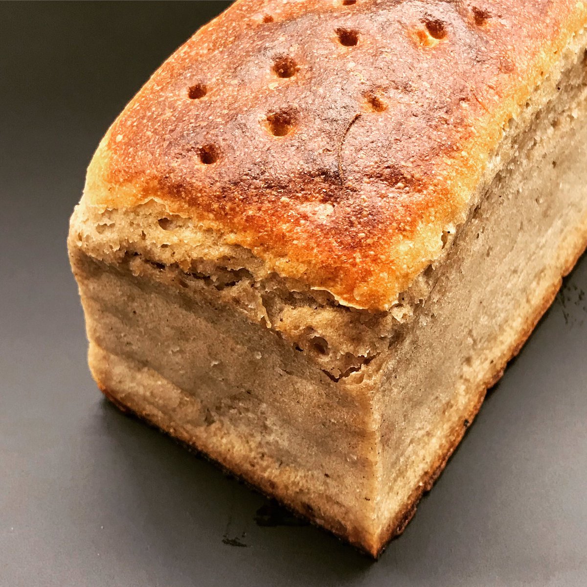 Another classic German bread available from @germandeli_uk (and us of course). The Paderborner is a wheat and rye sourdough bread baked in special tins that keep the sides of the loaf soft but with a thicker crust on top.