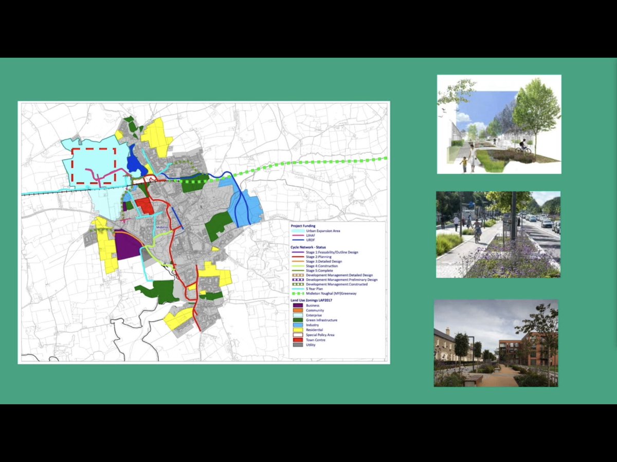Corkcoco's tweet photo. #WaterRock #CorkHarbourEconomy 2500 homes with required schools, neighbourhood centre, employment. Amenity park double existing available in Midleton. Interurban cycleway connections will link M-Y Greenway to Carrigtwohill through City network to Southern Corridor and Crosshaven https://t.co/0dTEbuSe83