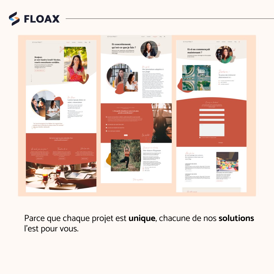 Aujourd'hui nous vous présentons un des projets sur lesquels nos équipes ont eu le plaisir de travailler !

Merci à Sandra, notre cliente, pour sa confiance !

#uxui #maquette #coach #motivation #agenceweb #conseils