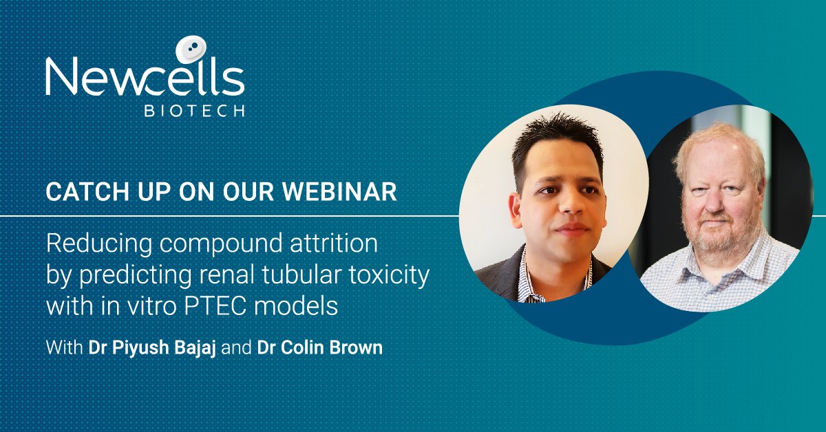 You can still watch all of our past #webinars on our website bit.ly/34clFfD 

In our webinar with Dr Bajaj and Dr Brown, the speakers discuss the application of #renal PTEC models, such as aProximate™, in predicting drug compound #renalsafety. 
#DrugSafety #DrugEfficacy