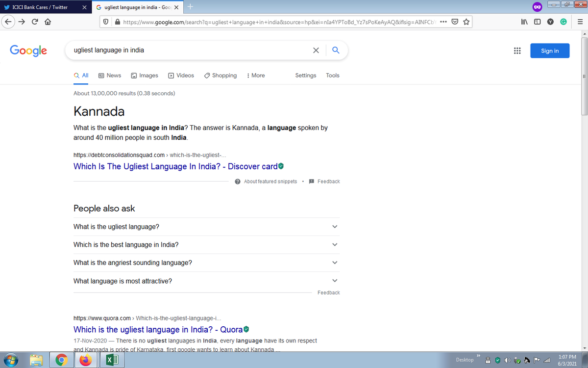 yogiinvincible's tweet image. @GoogleIndia Guys you have mentioned #kannada as an ugliest language can you guys remove it, Its hurting sentiments of #kannadigas #blockgoogle @CMofKarnataka @csogok