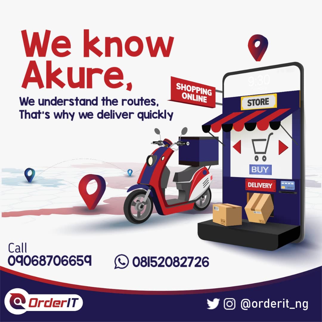 OrderIT_ng's tweet photo. When your business witness growth, you must find ways to streamline logistics planning processes for improving output.

Get your products to your customers' doorstep stress-free.

Call @OrderIT_ng on 09068706659 or 08152082726 now.

#orderIT
#justorderit
#akuredelivery
#ondo https://t.co/RAkmEjRKnz