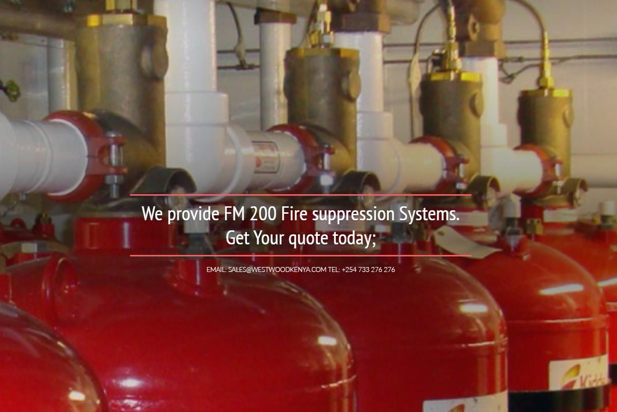 The main advantage of FM200 fire suppression is the small amount of agent required to suppress a fire. This means fewer cylinders, therefore less wasted space for storage of FM200 cylinders.
Call us today for your quote/refill: 0733 276 276