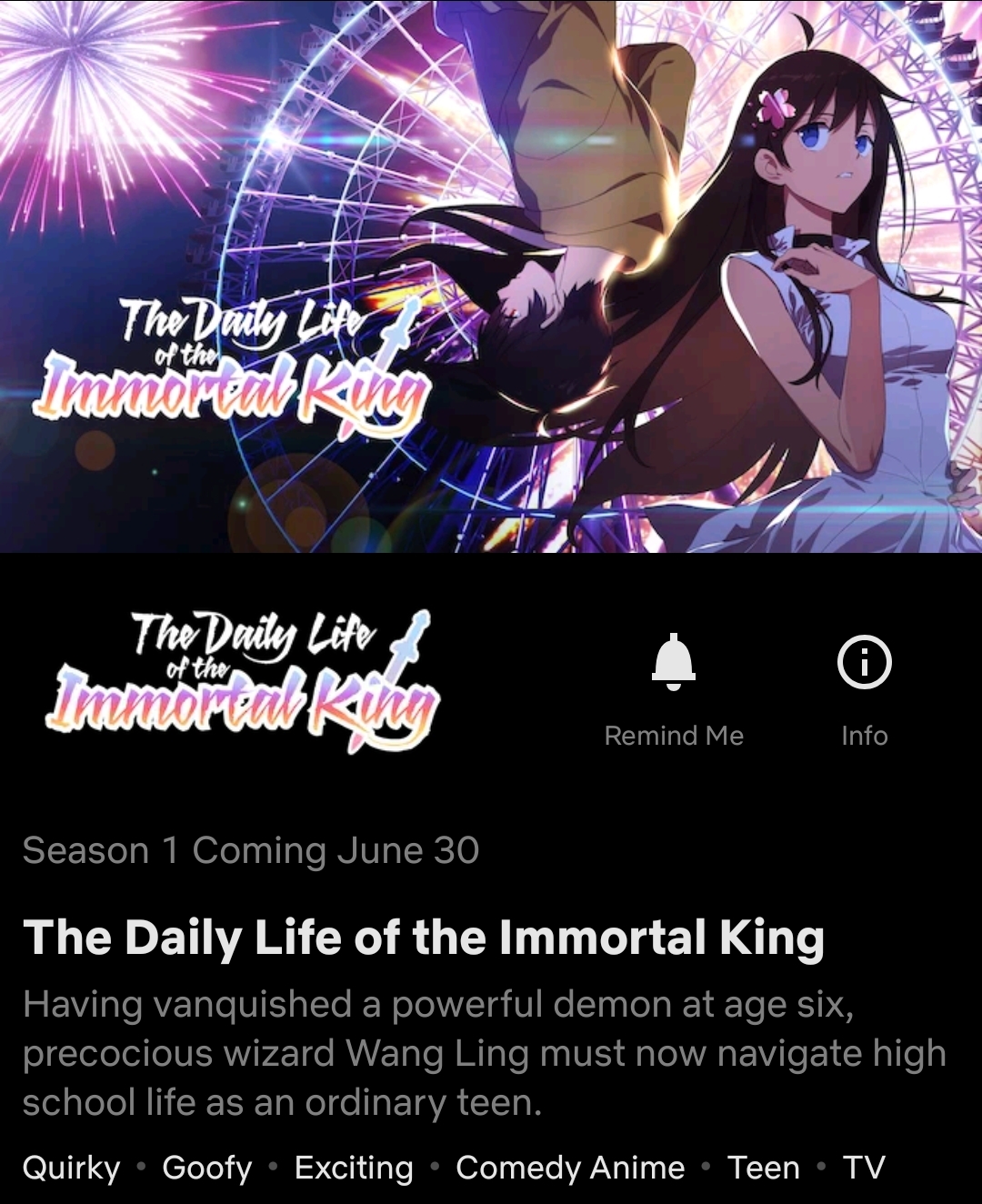 The Daily Life of the Immortal King Season 1 - streaming