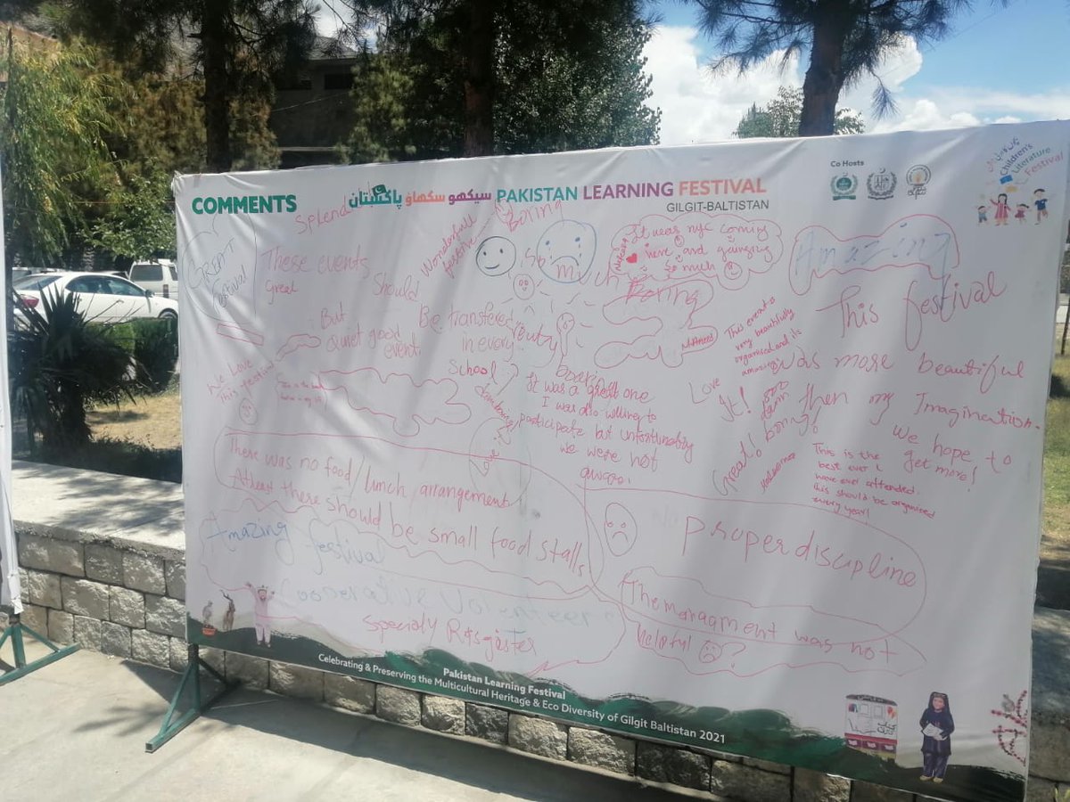 plf_pk's tweet image. #TeachersLearningFestival

Heart warming comments by students and teachers about #PLFGilgit. So delighted to bring this learning festival for the first time in Gilgit

Dates: 1-3 June, 2021
Timing: 9am-4:30pm
Venue: Fatima Jinnah Govt Degree College for Women, Gilgit