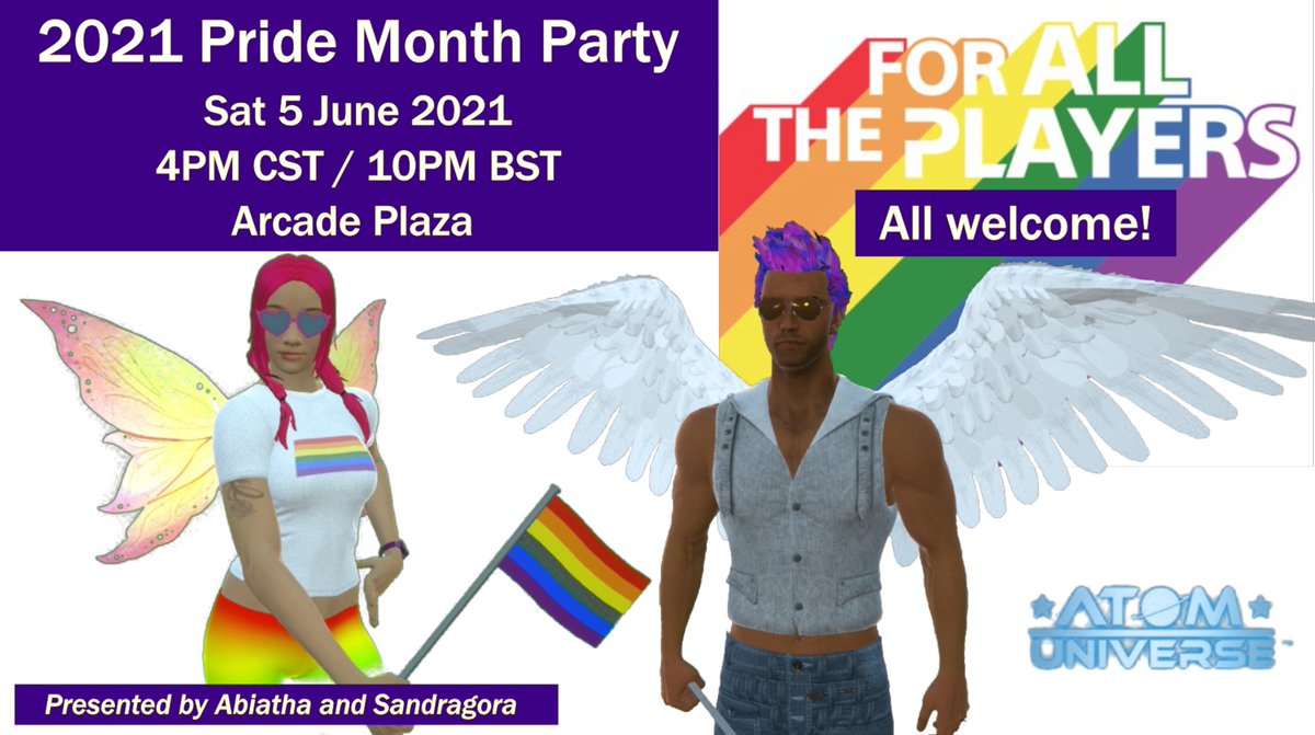 sandragora1's tweet photo. Atom Universe...

2021 Pride Month Party!

Presented and Organized by Abiatha 💯

Your host: Abiatha and sandragora

Lets partyyy 💃🕺🥳💥
#atomuniverse_official
#atomuniverse
#atomrepublic https://t.co/pECR3G8BQr