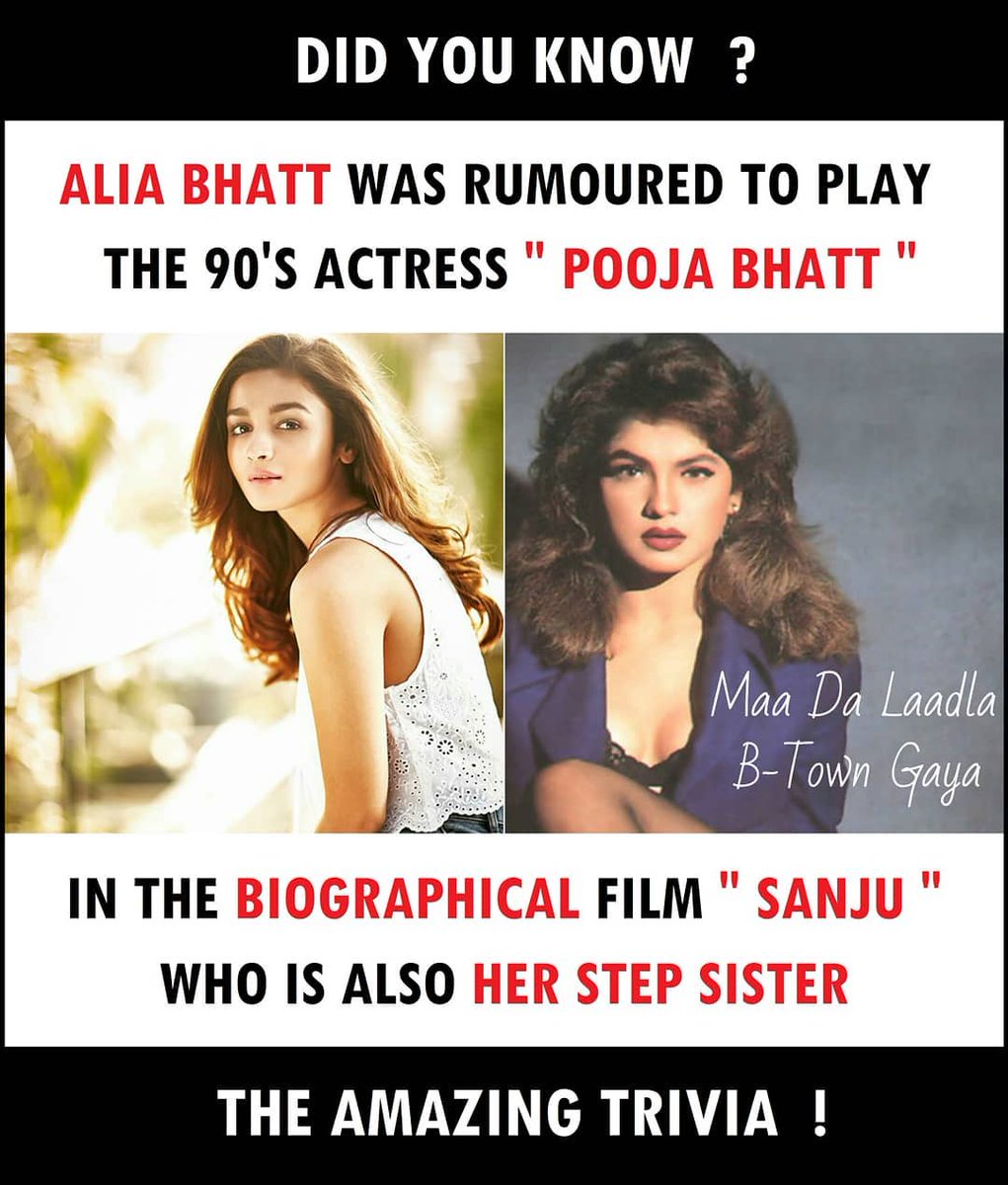 This was the rumours before for the film - SANJU! 😎😍❤

... 
... 

#sanju #ranbirkapoor #aliabhatt #poojabhatt #sadak2 #sadak #maheshbhatt #sanjaydutt #rumours #90sbollywood #maadalaadlahere @aliaa08 @PoojaB1972 @AliaaBhattZone @AliaBhattCafe @AliaBhattRussia @aliaabhatt_love