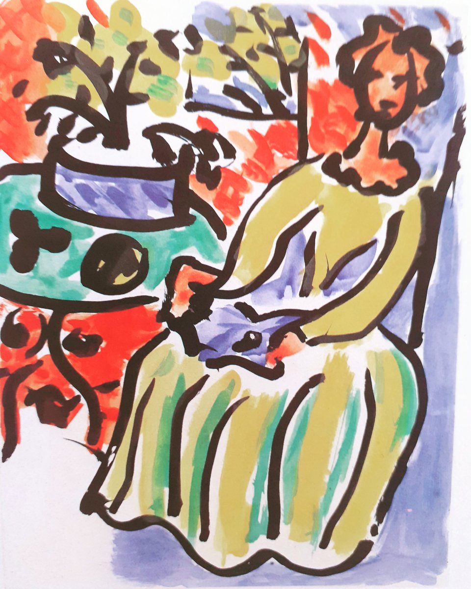 stephenmahoneym's tweet photo. My picture, French artist #HenriMatisse 1950 artwork 'Marie-José - La Robe Jaune' #aquatint signed #art 34/100 at @Sothebys auction house London. Henri was know primarily as a #painter for both his use of colour & fluid #draftsmanship though he was also #printmaker & a #sculptor https://t.co/URUb5d0y0A