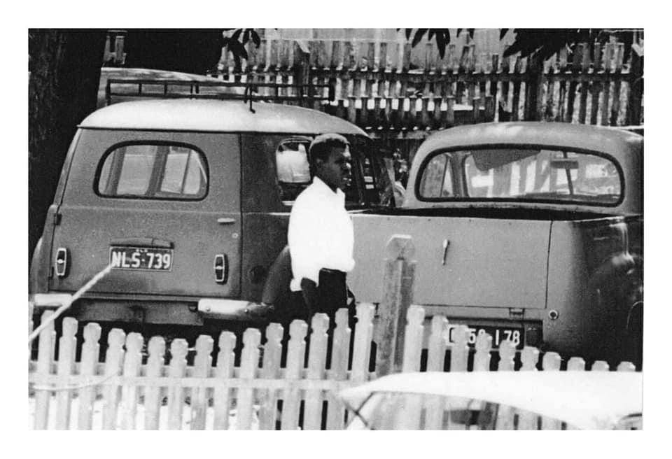 paddygibson's tweet photo. “Eddie Mabo in an ASIO surveillance photograph taken outside the Communist Party North Queensland Conference in Townsville 11-12 Sept, 1965. Eddie was targeted by ASIO and Queensland Police for decades for his Blak and union activism.” via Abolitionist &amp; Transformative Centre FB https://t.co/QUlHV6UVmp