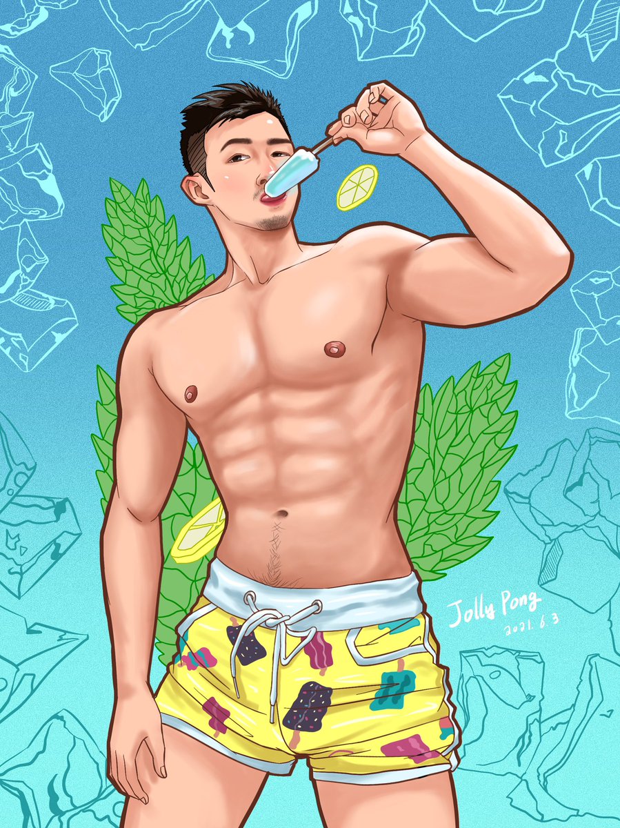 画完小哥哥 来一根雪糕吧！🍦