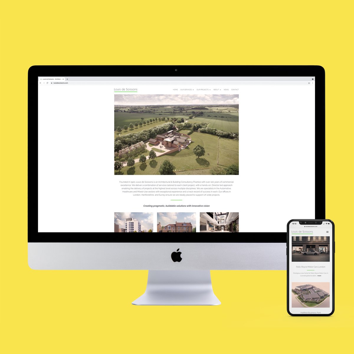 Our latest bespoke website for #Hertfordshire based Louis de Soissons - an #Architectural &amp; #BuildingConsultancy Practice founded in 1920 - is now live! The website showcases some of their latest projects developments alongside their impressive history.

louisdesoissons.com