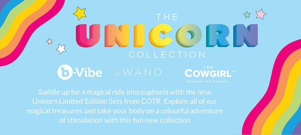 SimplyPleasure's tweet photo. 🏳️‍🌈The Sun is out, the Sky is blue, the Unicorn is waiting for you!

The new Unicorn sets from b-vibe, Le Wand and Cowgirl will take you on a magical ride.

SHOP: https://t.co/i4sqG97Gqz

#lewand #bvibe #cowgirl #unicorncollection #EveryBodyIsMagical
@lewandmassager @bvibe_social https://t.co/Lp9u1dHUJc