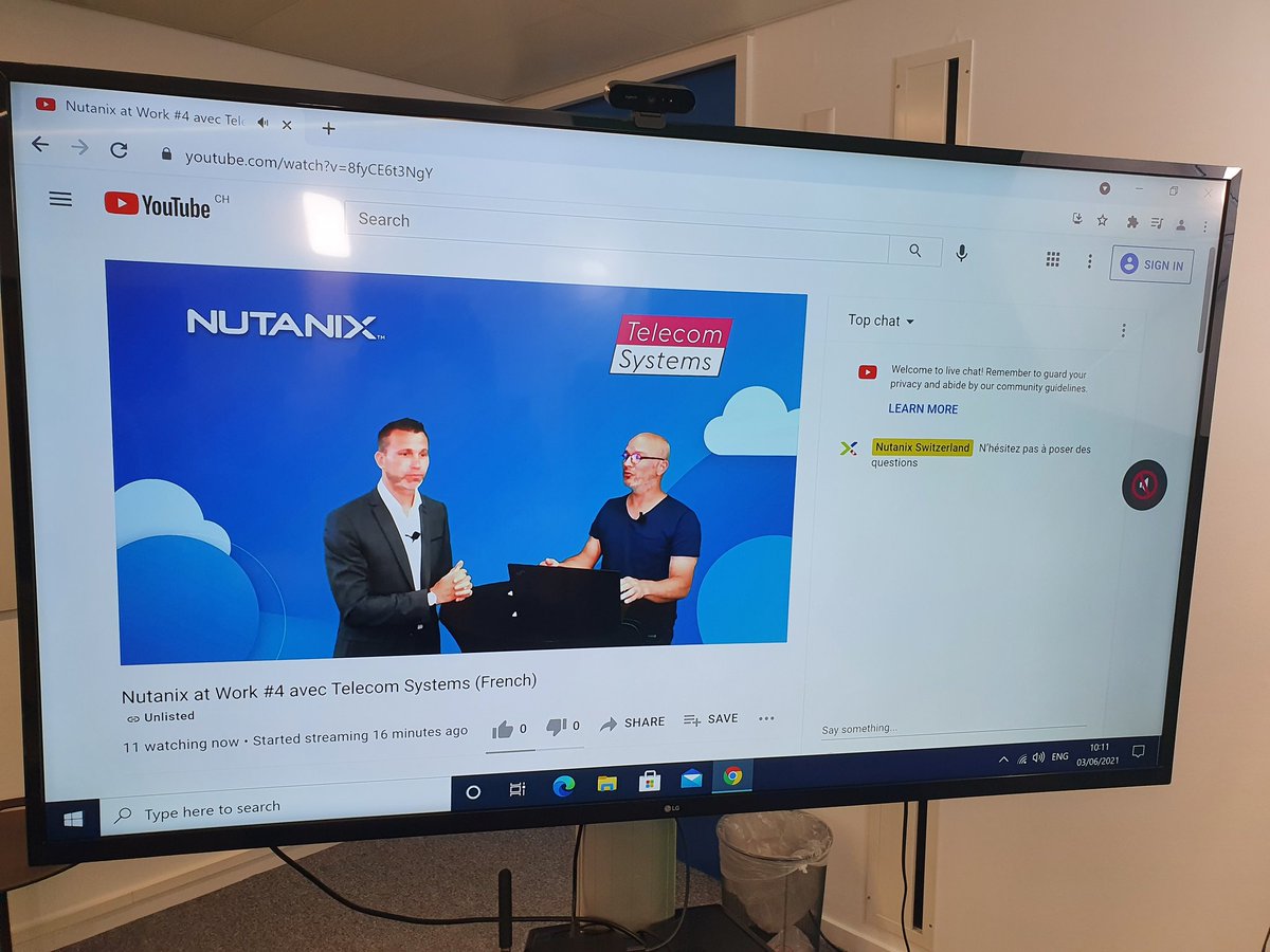 cmegroz's tweet image. Ready for the &quot;Nutanix at Work&quot; session with #TelecomSystems #Nutanix #NutanixatWork #Switzerland @NutanixPartners #YouTube #Live